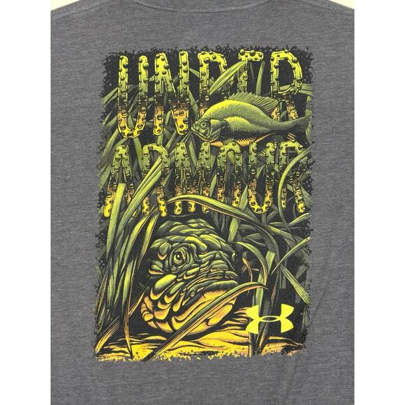 Under Armour Graphic Back T-Shirt Men’s Large Gray UA Logo Performance Tee - Picture 5 of 16